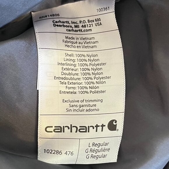 Carhartt Men's Navy Gilliam Outdoor Vest Sz Lr - Picture 4 of 12